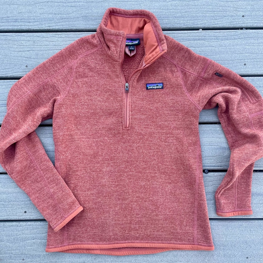 Patagonia Women's Burnt Orange Quarter-Zip Fleece